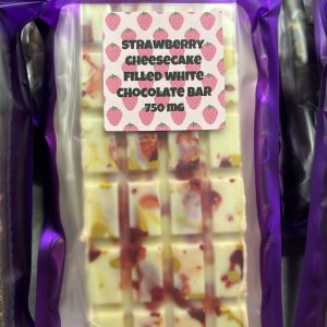 Strawberry Cheesecake Filled White Chocolate Bar